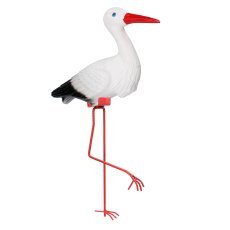 Chomik - Kleiner Storch aus Kunststoff am Draht *6015*