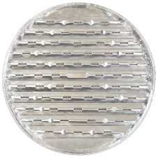 Kpl. 3-tlg. Set runde Aluminium-Tabletts Ø 34 cm*0492