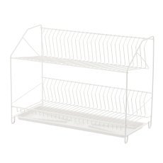 Abtropfgestell für Teller, 2 Ebenen, 50 cm, lackiert, Farbmix *0129*0143