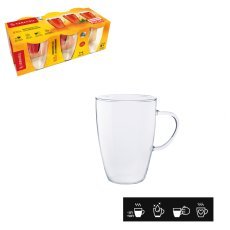 Set aus 6 hitzebeständigen Gläsern mit Henkel, 0,35 l, Agata *6912
