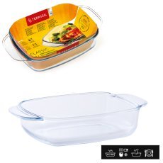 Feuerfeste rechteckige Auflaufform 1,4 l *1818
