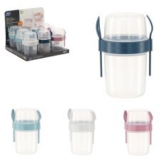 Müslischale 1100 ml mit Besteck, Verpackungseinheit = 9 Stück *4532