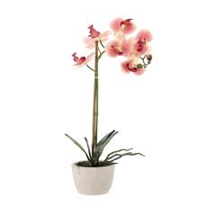Kunstblume – Orchideen-Mix in 3 Farben, 43 cm, Packung = 6 Stk *4801