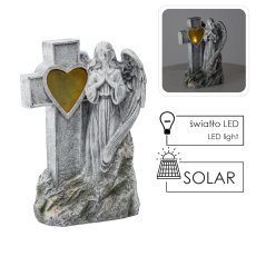 Figur Engel mit Kreuz LED – DED8790