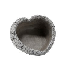 Zementtopf – Herzform – Grau – DED8837