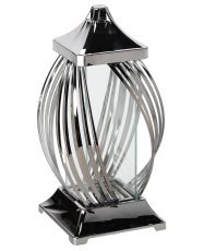 Chomik - Laterne 40 cm mit Metallstreifen in Gold/Silber, Packung = 3 Stk *8507