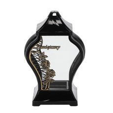 Chomik - Lampion – Kletterrose – schwarz-gold, 8 Stück im Set – ZOZ5865