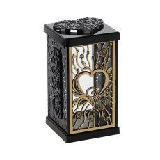 Chomik - Laterne – Eleganz mit Rose und Herz – schwarz-silber/gold, 4er-Pack – ZOZ8354