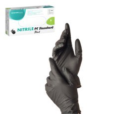 Nitrilhandschuhe – schwarz, Größe S – 100 Stück – SOR2608