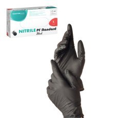 Nitrilhandschuhe – schwarz, Größe L – 100 Stück – SOR2622