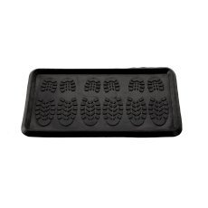 Rechteckige Gummimatte – schwarze Tropfenform *7575