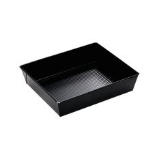 Blech mit Struktur, 28x23,5x6 cm, mit Antihaftbeschichtung, schwarz *0909
