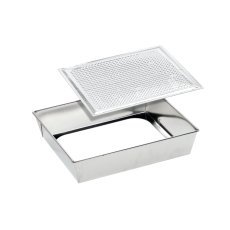 Blechform strukturiert 28x23,5x6 cm mit herausnehmbarem Boden*1760