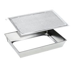 Blechform strukturiert 36x24,5x6 cm mit herausnehmbarem Boden *1265