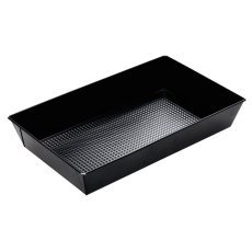Blech mit Struktur 390x23,5x7 cm mit Antihaft-Beschichtung, schwarz *0954*