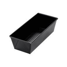 Blechschaale mit Struktur, 25x11x7,5 cm, mit Antihaftbeschichtung, schwarz *1630
