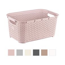 Rechteckiger Rattan-Wäschekorb, 26 l *9127