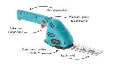 Chomik - Akkubetriebene Gartenschere 2-in-1 - WAN6994