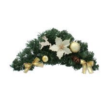 Weihnachtlicher Hängeornament – goldfarben, 46 cm – ANT3933