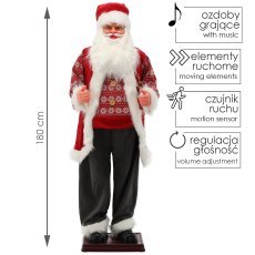 Chomik - Singing und tanzender Nikolaus 180 cm *6941