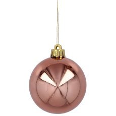 Chomik - Set aus 30 Christbaumkugeln, 6 cm, in Oliv-, Kupfer- und Graphitfarben *7238