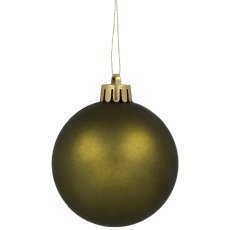 Chomik - Set aus 30 Christbaumkugeln, 6 cm, in Oliv-, Kupfer- und Graphitfarben *7238