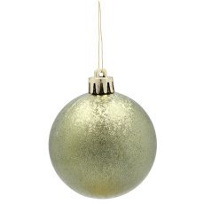 Chomik - Set aus 30 Christbaumkugeln, 6 cm, in Oliv-, Kupfer- und Graphitfarben *7238