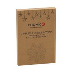 Chomik - Papierstern Dekoration 40 cm, weiß, zweilagig *9102