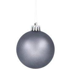 Chomik - Kpl. 60 Weihnachtskugeln in Oliv-, Kupfer- und Graphit-Tönen, gemischte Designs *7603