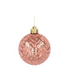 Chomik - Kpl. 60 Weihnachtskugeln in Oliv-, Kupfer- und Graphit-Tönen, gemischte Designs *7603
