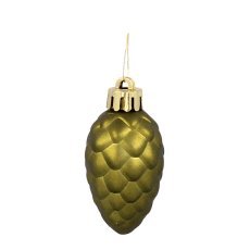 Chomik - Kpl. 60 Weihnachtskugeln in Oliv-, Kupfer- und Graphit-Tönen, gemischte Designs *7603