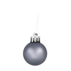 Chomik - Kpl. 60 Weihnachtskugeln in Oliv-, Kupfer- und Graphit-Tönen, gemischte Designs *7603