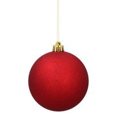 Chomik - Kpl. 20 Christbaumkugeln 8 cm rot/gold/silber, gemischte Designs *7672