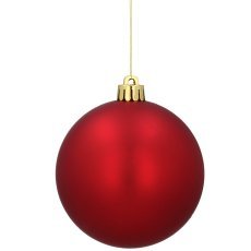 Chomik - Kpl. 20 Christbaumkugeln 8 cm rot/gold/silber, gemischte Designs *7672