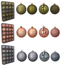 Set mit 20 Christbaumkugeln, Ø 8 cm