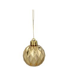 Chomik - Set mit 47 Christbaumkugeln, 4–6 cm, in Rot/Gold/Silber, gemischte Designs *7696
