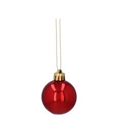 Chomik - Set mit 47 Christbaumkugeln, 4–6 cm, in Rot/Gold/Silber, gemischte Designs *7696