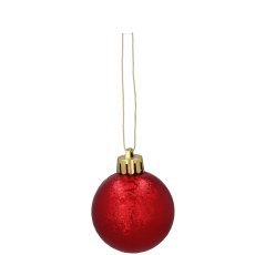 Chomik - Set mit 47 Christbaumkugeln, 4–6 cm, in Rot/Gold/Silber, gemischte Designs *7696