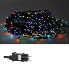 LED-Lichterkette 500 L Multicolor + Kaltblitz, Länge 3 + 25 m für Innen- und Außenbereich *9614