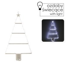 Festliche Dekoration – LED-Tannenbaum 63 cm, kaltweiß *9713