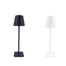 Tisch-LED-Lampe mit Touchfunktion 11 x 37 cm Weiß / Schwarz *0399