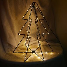 Festliche Dekoration – LED-Tannenbaum 30 cm, 95 Lichter, warmweiß, batteriebetrieben *0313