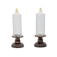 LED-Kerze 7,1 x 7,1 x 21,1 cm, verschiedene Designs *2560
