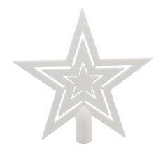 Chomik - Kpl. 60 Weihnachtsornamente silber / weiß *3719