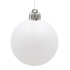 Chomik - Kpl. 60 Weihnachtsornamente silber / weiß *3719