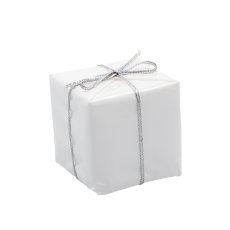 Chomik - Kpl. 60 Weihnachtsornamente silber / weiß *3719