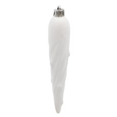 Chomik - Kpl. 60 Weihnachtsornamente silber / weiß *3719