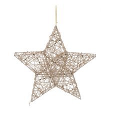Chomik - Weihnachtsdekoration – LED-Stern 45 cm champagnergold *6239