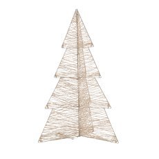 Chomik - Festliche Dekoration – LED-Weihnachtsbaum 75 cm in Champagnergold *6253