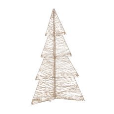 Chomik - Festliche Dekoration – LED-Weihnachtsbaum 75 cm in Champagnergold *6253